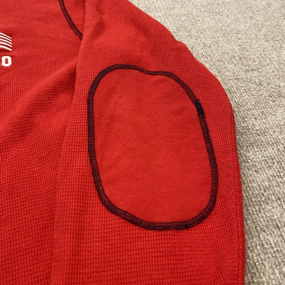 Polo Ralph Lauren Pajama Top Mens XL Red Flag Thermal Knit Long Sleeve Sleepwear